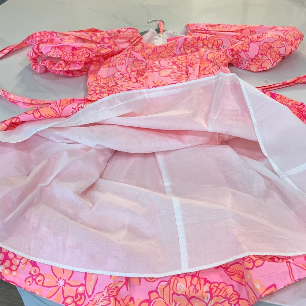 Lilly Pulitzer Knoxlie Dress Mandevilla Baby Days Bloom size 0 - Picture 9 of 14